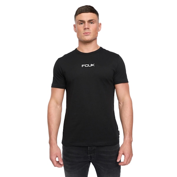 French Connection Herr FCUK Chest Build T-shirt S Svart Black S