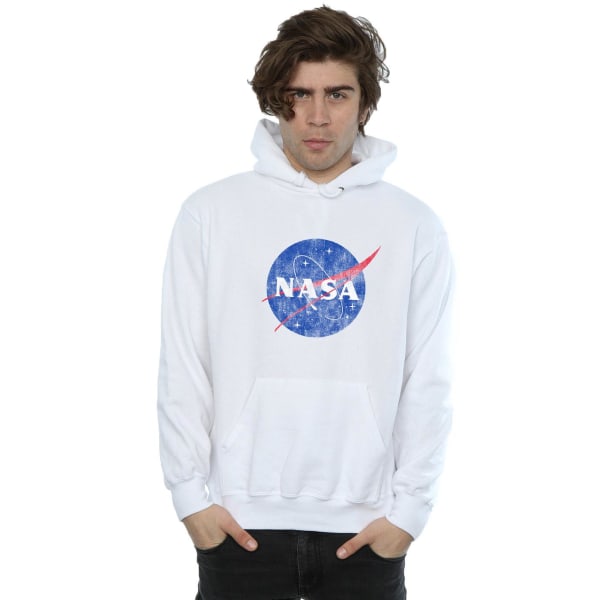NASA Herr Insignia Logo Hoodie 3XL Vit White 3XL