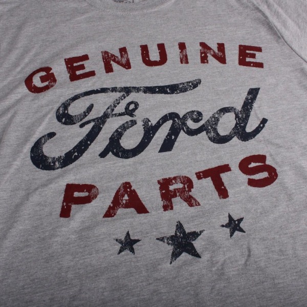 Ford Herr Genuine Parts T-Shirt S Heather Grey/Burgogne Heather Grey/Burgundy S