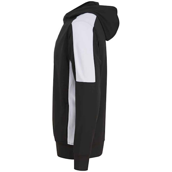 Finden & Hales Unisex Adult Contrast Panel Hoodie XL Svart/Vit Black/White XL