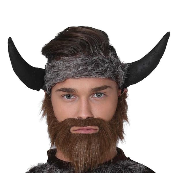 Fiestas Guirca Vikingdräkt för män Set S Brun/Grå Brown/Grey S