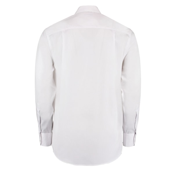 Kustom Kit Herr Corporate Non-Iron Långärmad Skjorta 18 White 18in