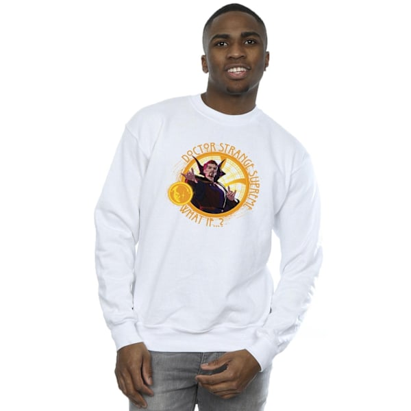 Marvel Mens What If Supreme Dr Strange Sweatshirt S Vit White S