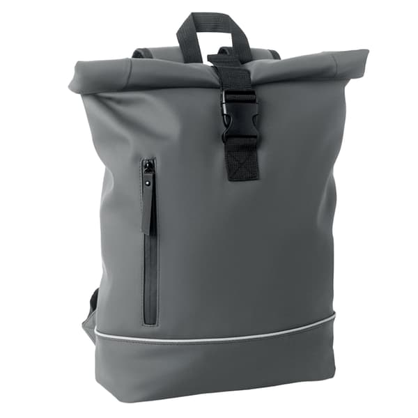 MidOcean Laptosa Roll Top PU Laptop Ryggsäck One Size Stone Gre Stone Grey One Size