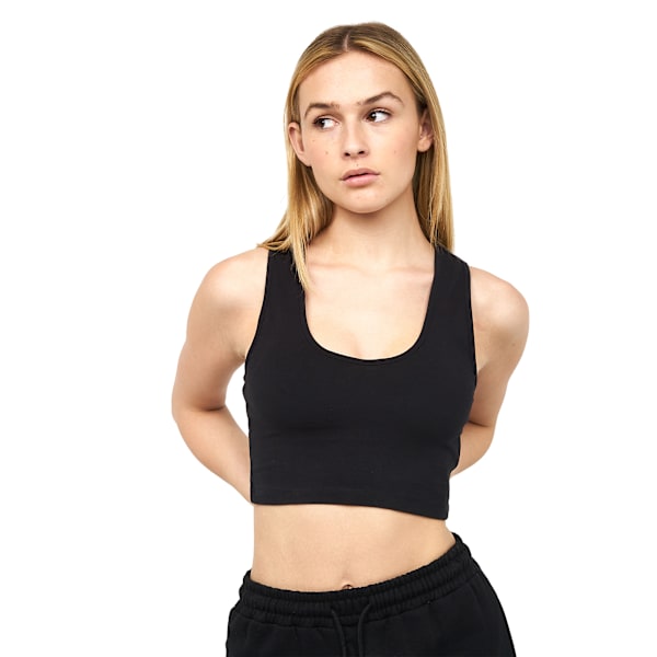 Juice Womens/Ladies Mazey Cropped Vest Top XL Svart Black XL