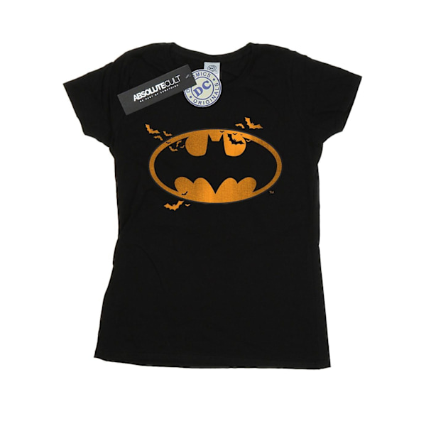 DC Comics Dam/Kvinnor Batman Halloween Logo Bomull T-shirt L Black L