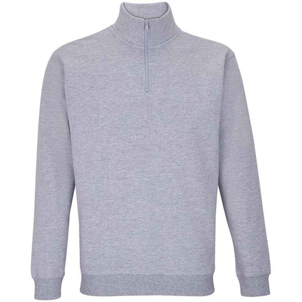 SOLS Unisex Adult Conrad Marl Quarter Zip Sweatshirt L Grey Mar Grey Marl L