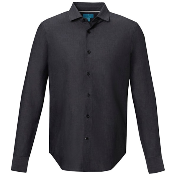Elevate NXT Herr Cuprite Ekologisk Långärmad Skjorta XS Solid Bl Solid Black XS