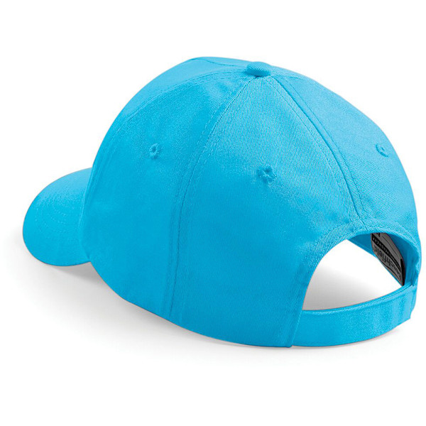 Beechfield Plain Unisex Junior Original 5 Panel Baseball Cap On Surf Blue One Size