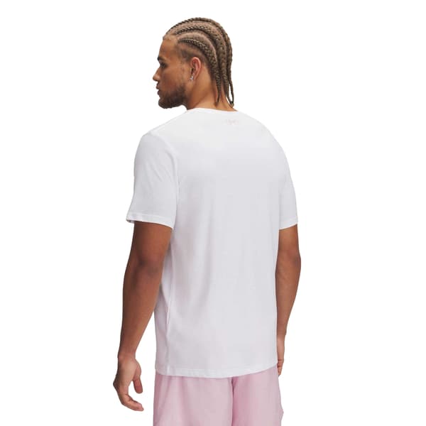 Under Armour Herr Foundation Updates Gl Kortärmad T-shirt S White/Pink S