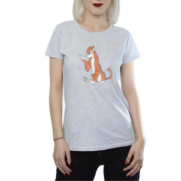 Disney Dam/Dam Djungelboken Klassisk Shere Khan Bomull Heather Grey S