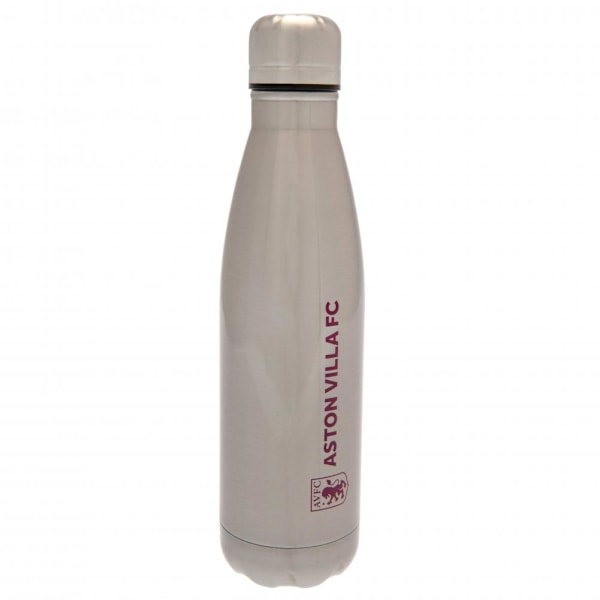 Aston Villa FC Rostfritt Stål 500ml Termosflaska En Storlek Sil Silver/Claret Red One Size