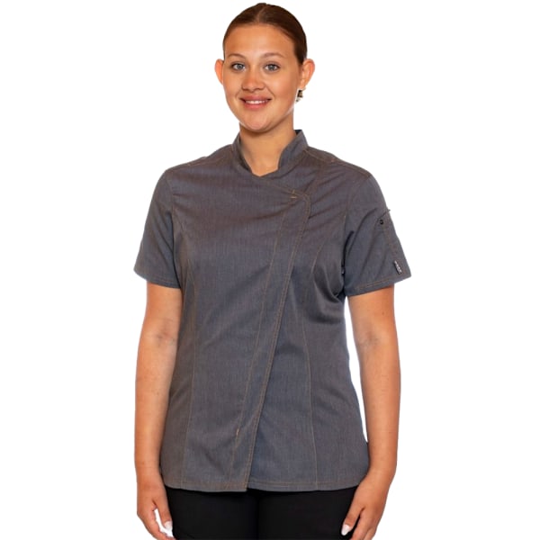Le Chef Dam/Dam Asymmetric Kockjacka 12 UK Gråmelerad Grey Heather 12 UK