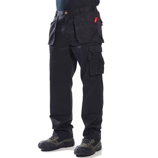 Portwest Herr Slate Holster Arbetsbyxor L R Svart Black L R
