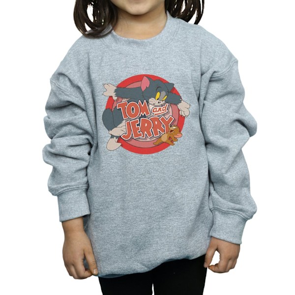 Tom And Jerry Girls Classic Catch Sweatshirt 12-13 År Sport Sports Grey 12-13 Years