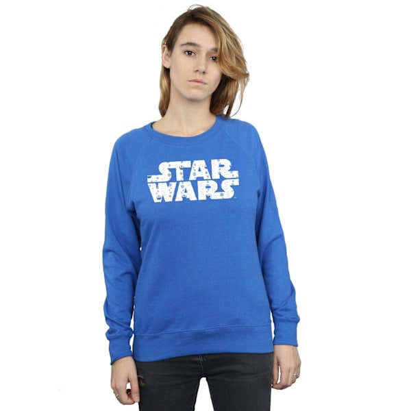 Star Wars Dam/Damer Jul-Logotyp Sweatshirt M Royal Blue Royal Blue M