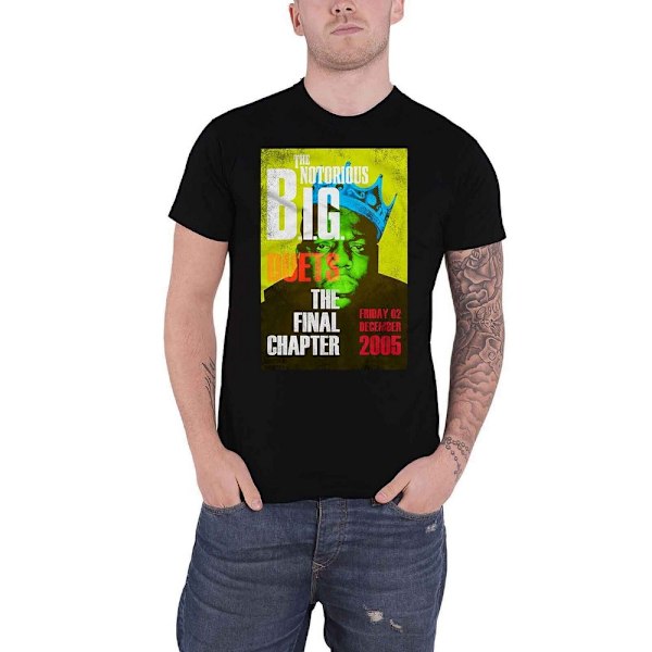 Notorious B.I.G. Unisex Adult Final Chapter T-Shirt M Svart Black M
