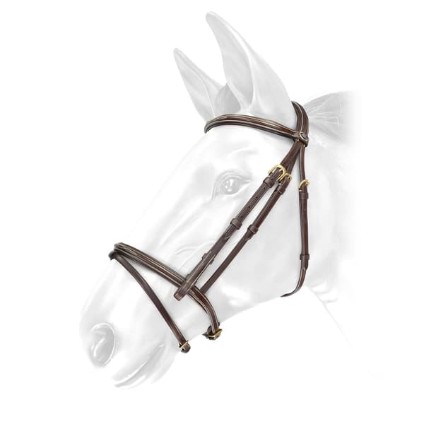 John Whitaker Valencia Super Deluxe Läder Häst Flash Träns Light Havana Full