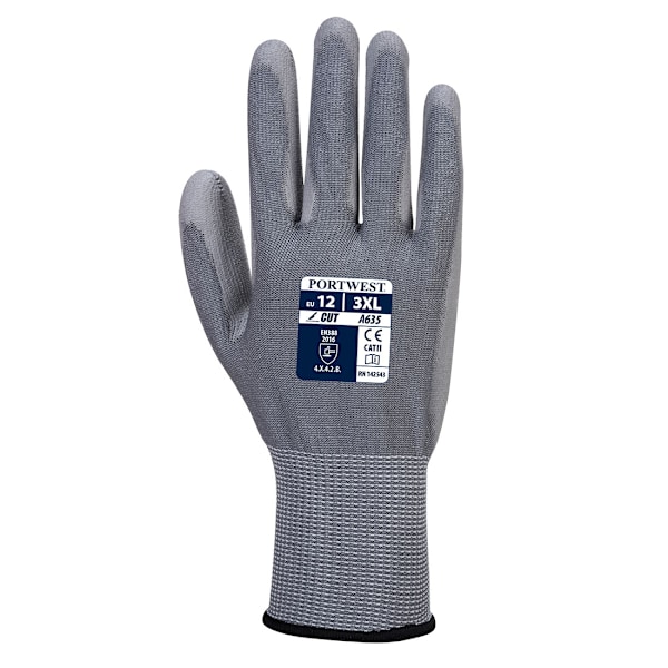 Portwest Unisex Adult A635 Economy Cut Resistant Gloves XXL Grå Grey XXL
