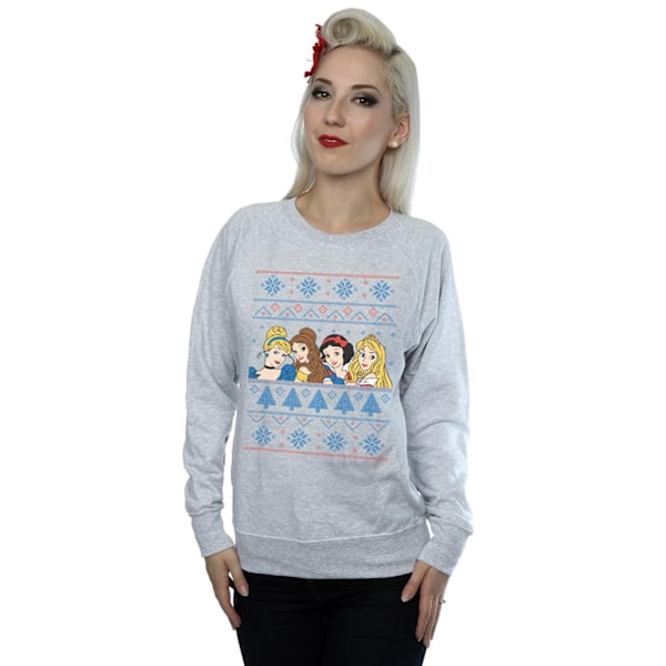 Disney Princess Dam/Damer Jultröja XXL Heather Grey Heather Grey XXL