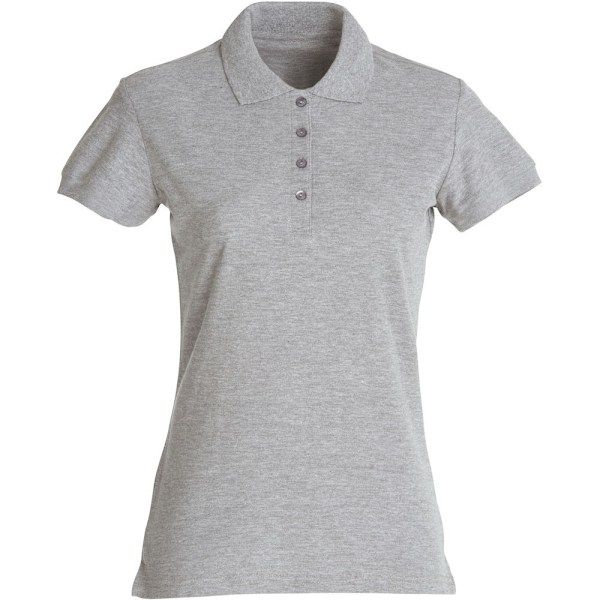 Clique Dam/Kvinnor Melange Poloshirt L Grå Grey L