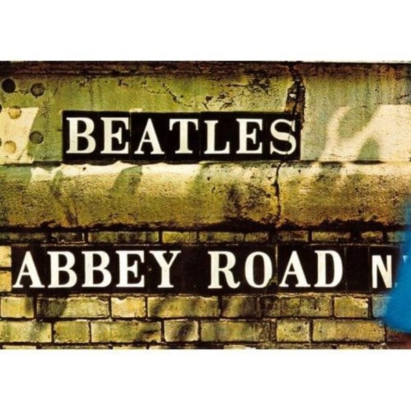 The Beatles Abbey Road Postcard One Size Brun/Svart Brown/Black One Size