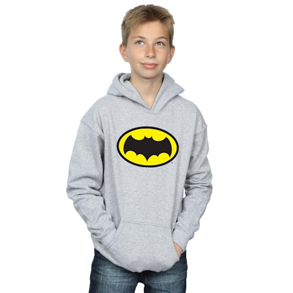 DC Comics Boys Batman TV-serie Logo Hoodie 9-11 år Sports G Sports Grey 9-11 Years