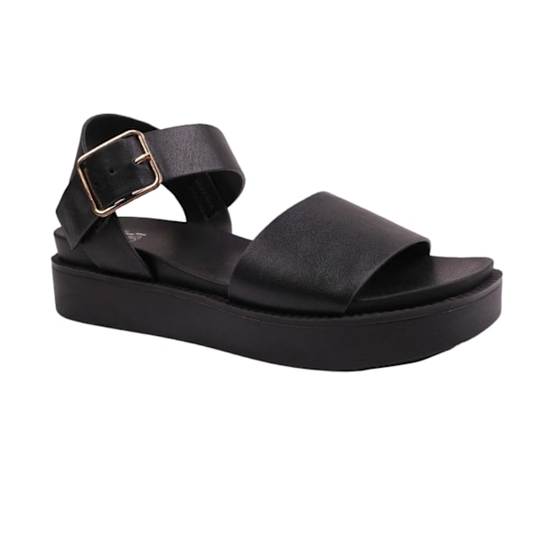 Where's That From Dam/Dam Phoenix PU Sandaler 3 UK Svart Black 3 UK