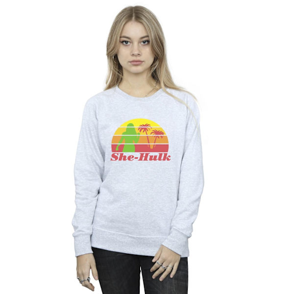 Marvel Dam/Kvinnor She-Hulk: Attorney At Law Sunset Flex Tröja Sports Grey L