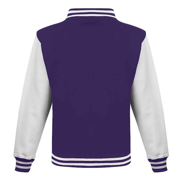 Awdis Unisex Vuxen Varsity Jacka XS Lila/Vit Purple/White XS