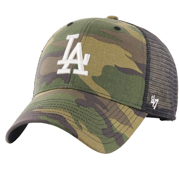 Los Angeles Dodgers Branson 47 Camo Trucker Cap One Size Black Black Camo One Size