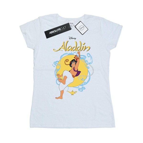 Disney Dam/Kvinnor Aladdin Repgunga Bomull T-shirt M Vit White M