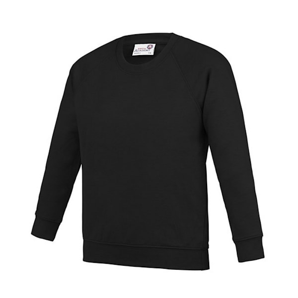 Awdis Barn/Barn Akademi Raglan Sweatshirt L Svart Black L