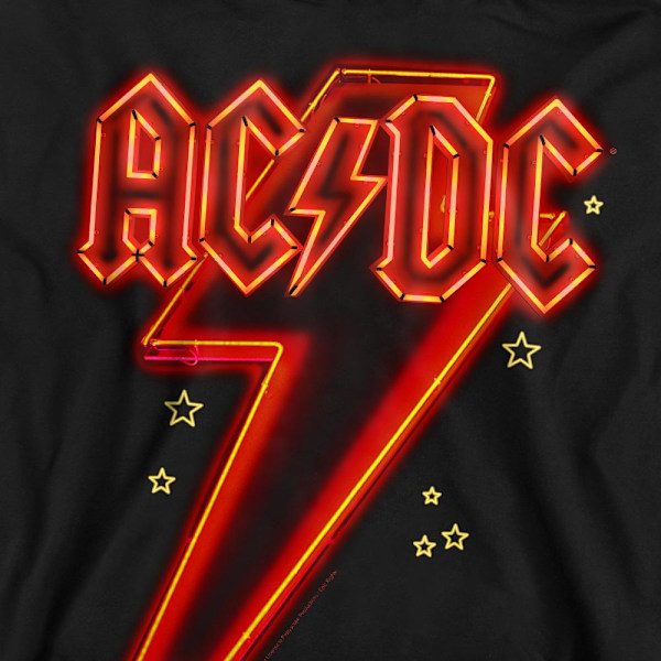 AC/DC Unisex Vuxen Neon Bolt Sweatshirt L Svart Black L