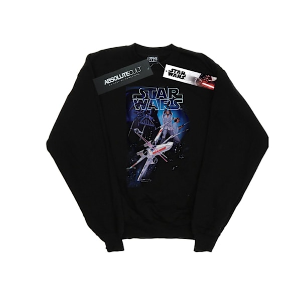 Star Wars Boys Flying Model Rocket Sweatshirt 9-11 år Svart Black 9-11 Years