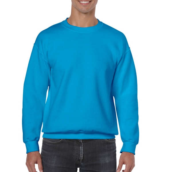 Gildan Herr Heavy Blend Sweatshirt M Safirblå Sapphire Blue M