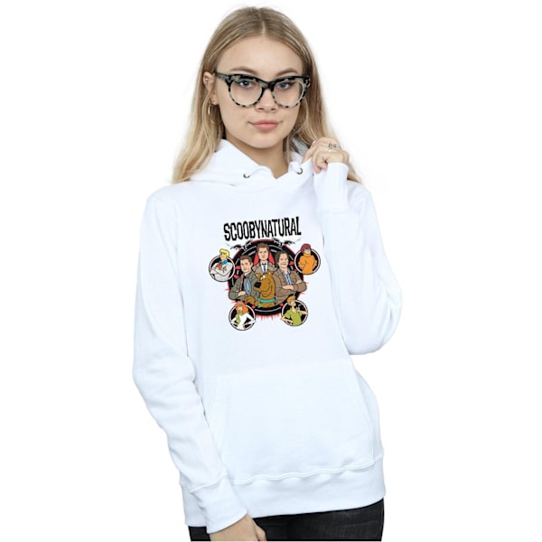 Scoobynatural Dam/Kvinnor Karaktärer Stjärna Hoodie XL Vit White XL