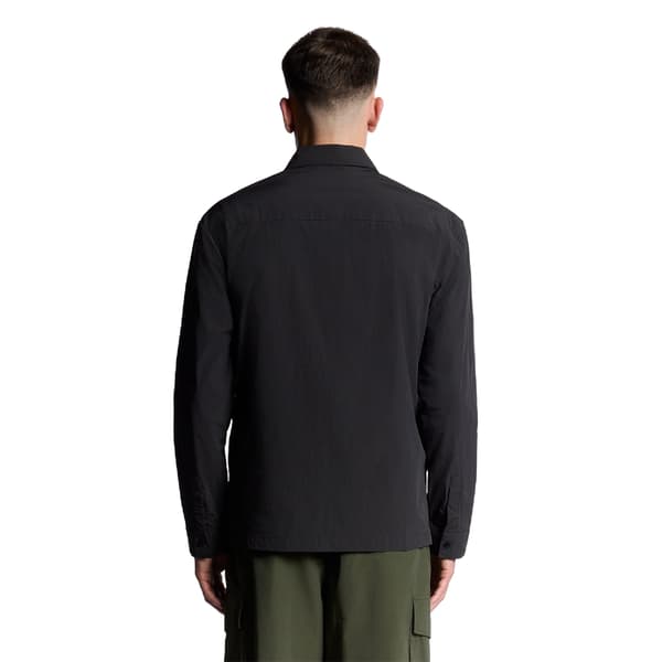 Lyle & Scott Herrskjorta Crinkle Oversized M Svart Black M