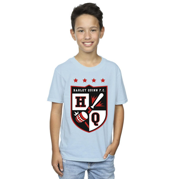 Justice League Boys Harley Quinn FC Pocket T-Shirt 12-13 år Baby Blue 12-13 Years