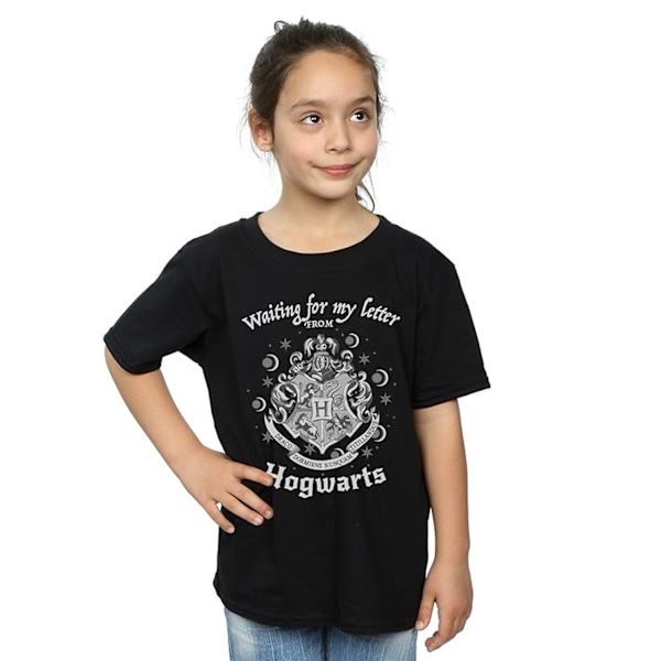 Harry Potter flickor väntar på mitt brev Hogwarts T-shirt 5-6 år Black 5-6 Years