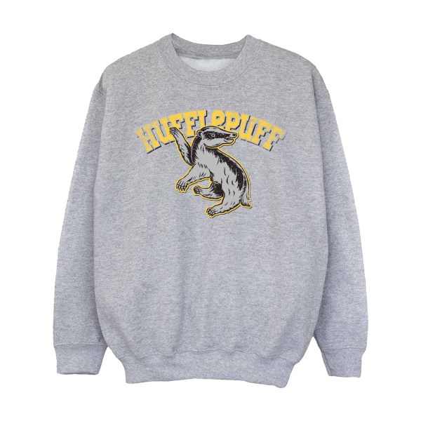 Harry Potter Girls Hufflepuff Sweatshirt 12-13 år Sport Gre Sports Grey 12-13 Years