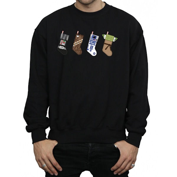 Star Wars Julstrumpor Sweatshirt XXL Svart Black XXL