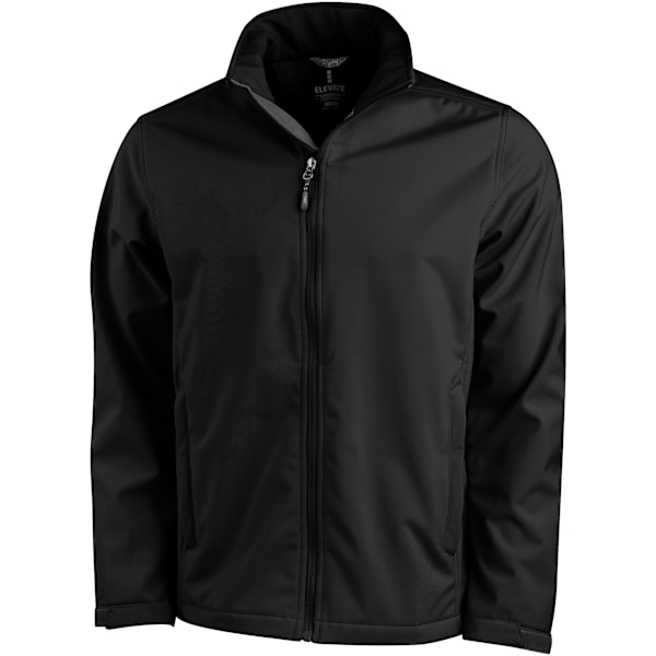 Elevate Maxson Softshelljacka XS Solid Black för män Solid Black XS