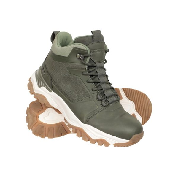Mountain Warehouse Dam/Damer Sierra Vattentäta Vandringskängor Khaki Green 6 UK