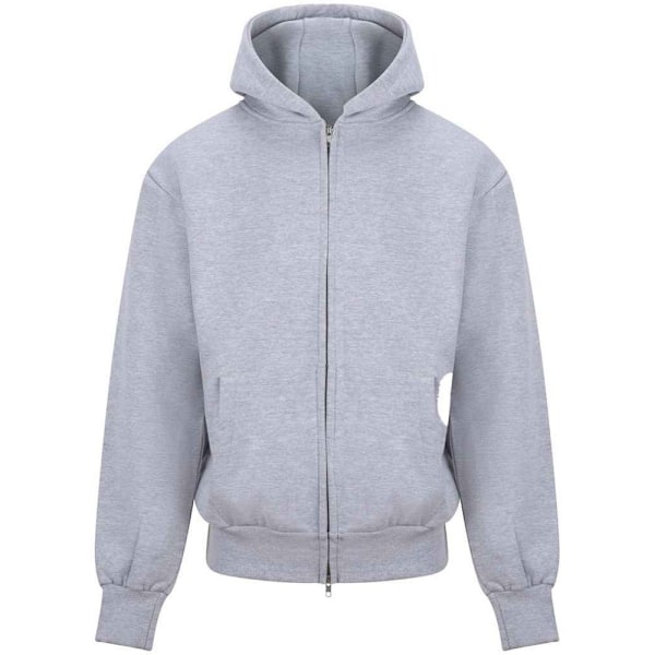 Awdis Unisex Vuxen Signature Heavyweight Full Zip Hoodie XXL He Heather Grey XXL