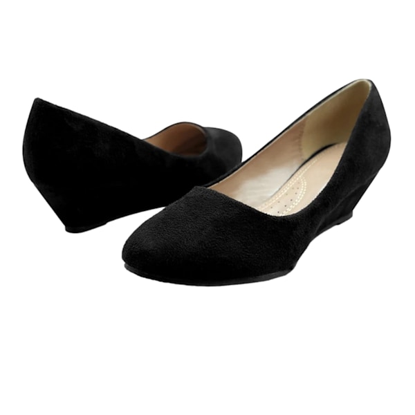 Where's That From Dam/Damer Kieran Mocka Platform Låg Kilklack Black 5 UK