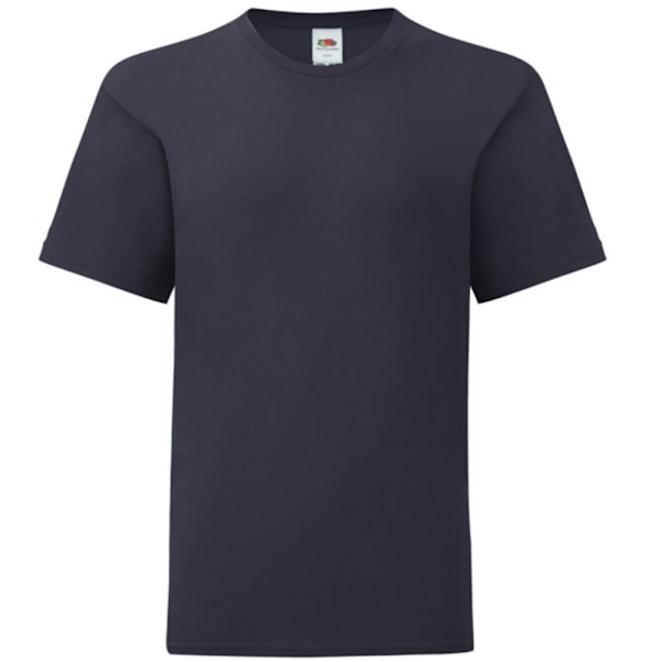 Fruit Of The Loom Barn/Barnkläder Ikonisk T-shirt 5-6 år Djup Deep Navy 5-6 Years