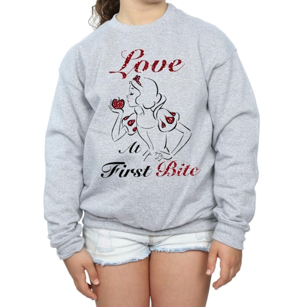 Disney Princess Girls Love At First Bite Sweatshirt 5-6 år S Sports Grey 5-6 Years