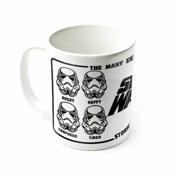Star Wars Expressions Of A Stormtrooper Mug One Size Vit/Svart White/Black One Size