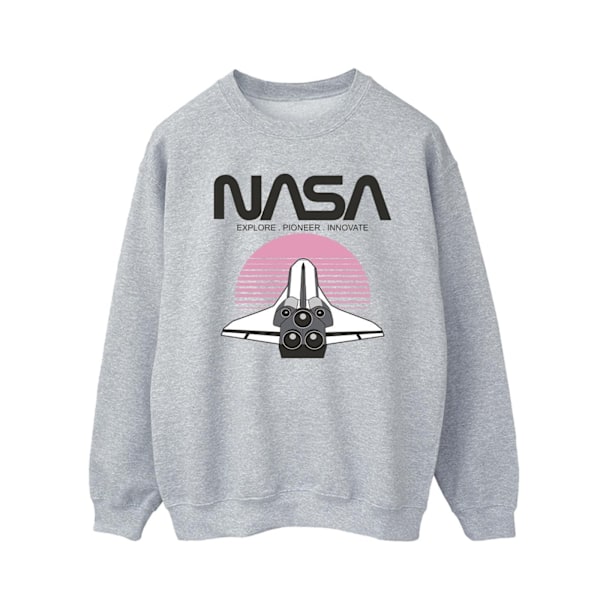 NASA Herr Space Shuttle Sunset Sweatshirt XXL Sports Grey Sports Grey XXL